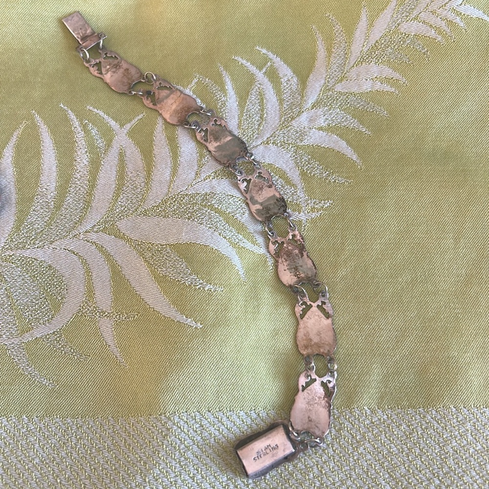 Vintage Black and sterling Jewelry Set - Picture 7 of 8